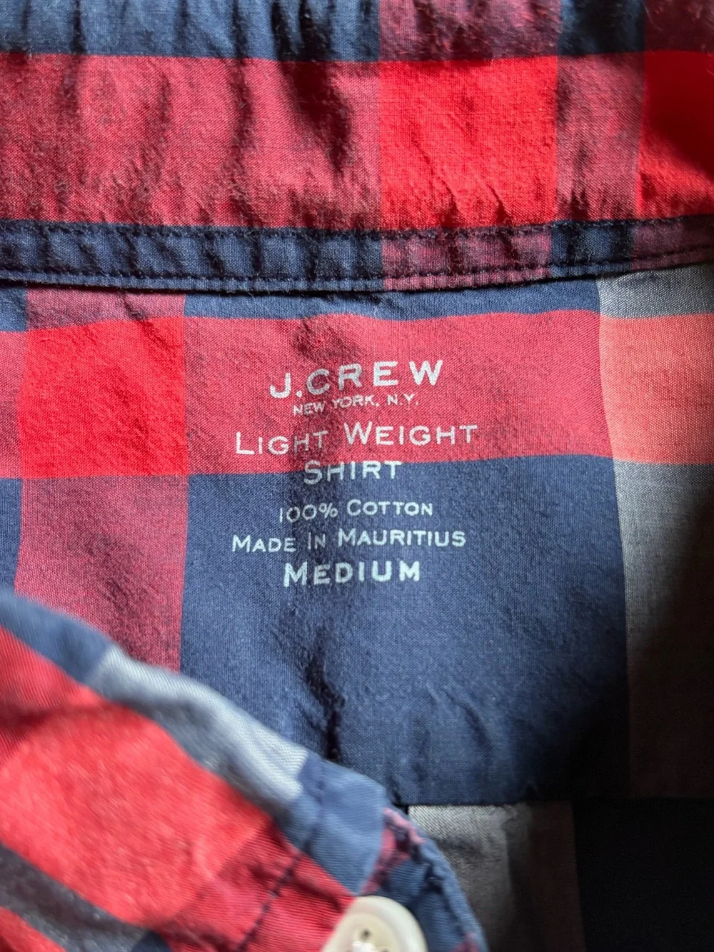 J. Crew Lightweight Short Sleeve Plaid Shirt